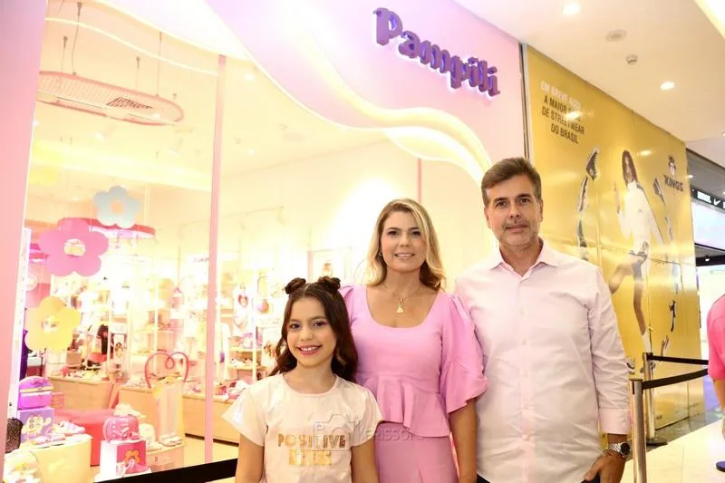 Ana Letícia, Lili Meira e Alexandre Pereira