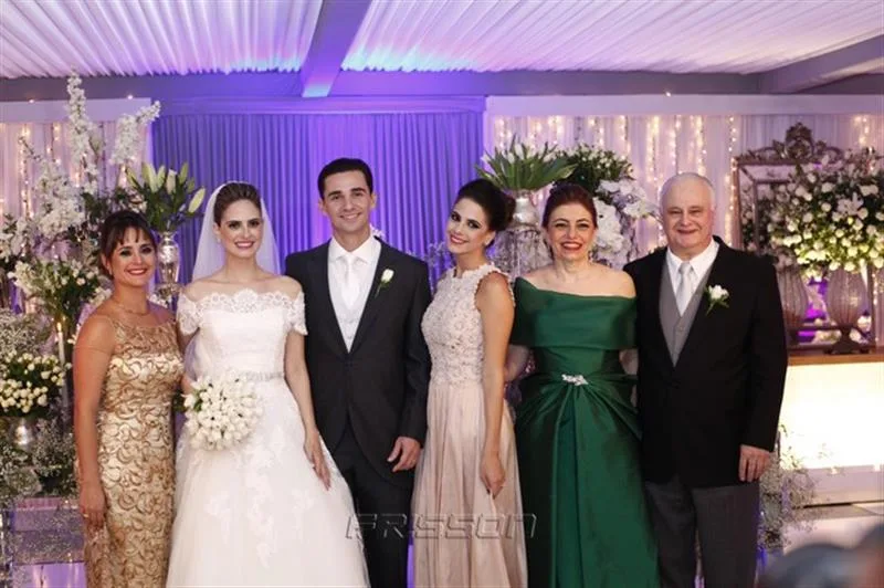Aline Baião, Darli Baião, Daniel Oliveira, Thais Baião, Darli Baião e Feipe Baião