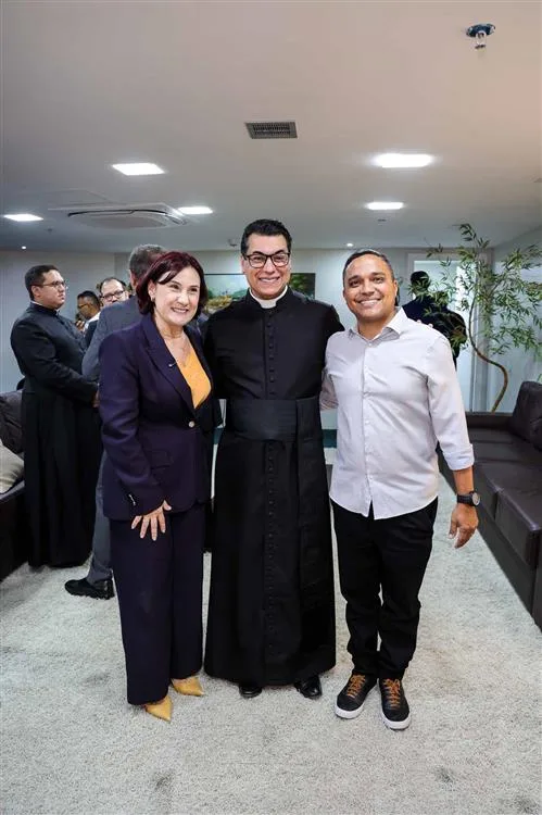 Emilia Pessoa, Padre Chrystian Shankar e Marcos Felipe Fontenelle