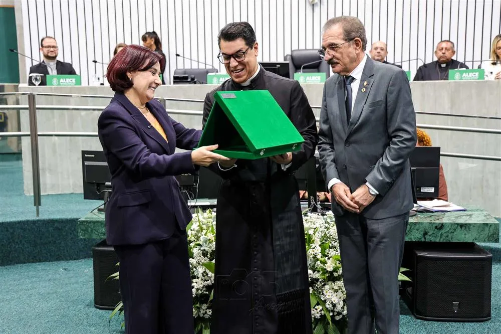 Emilia Pessoa, Padre Chrystian Shankar e Walter Cavalcante