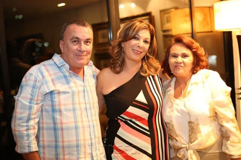 Geraldo Leitão, Lena Marcílio e Celia Leitão