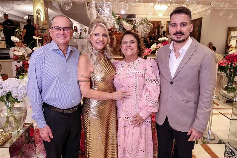 Abelardo Benevides, Rosângela Dias, Elisbeth Benevides e Miguel Filho