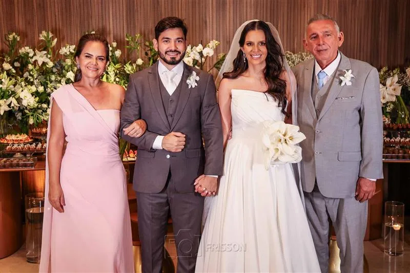 Adriana Lopes, Evaniel Carvalho, Eduarda e Edilson Lopes