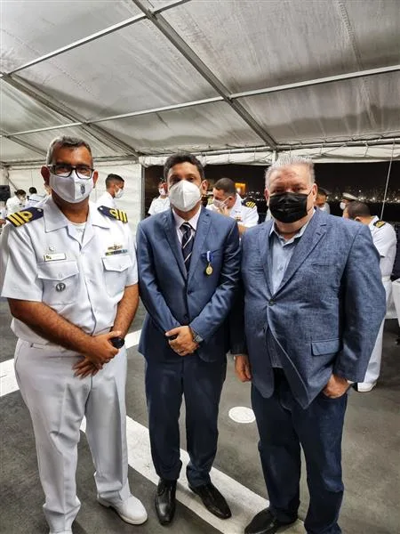 Capitão de Fragata Ruy Ulisses Gonçalves, Bruno Queiroz e Pedro Jorge Medeiros