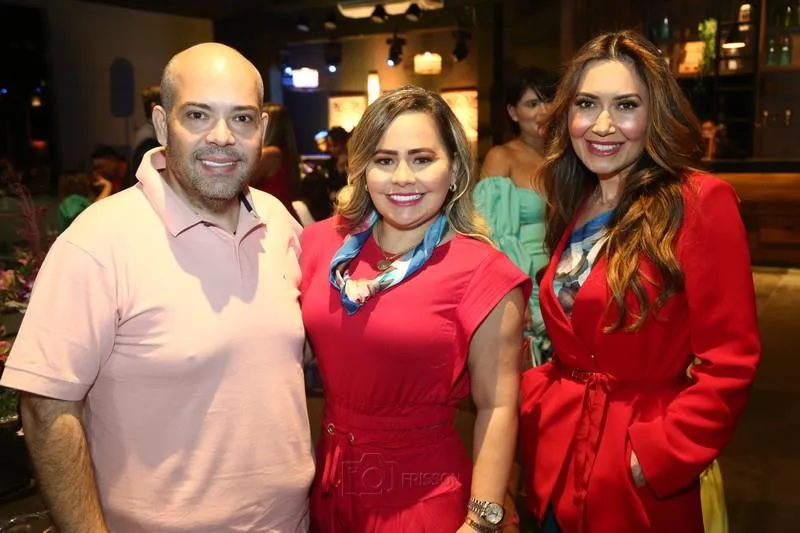 André Teles, Marcela Rodrigues e Melina Almeida