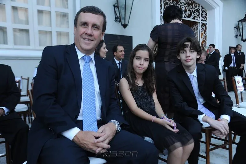 Cláudio, Laura e Diogo Montesso