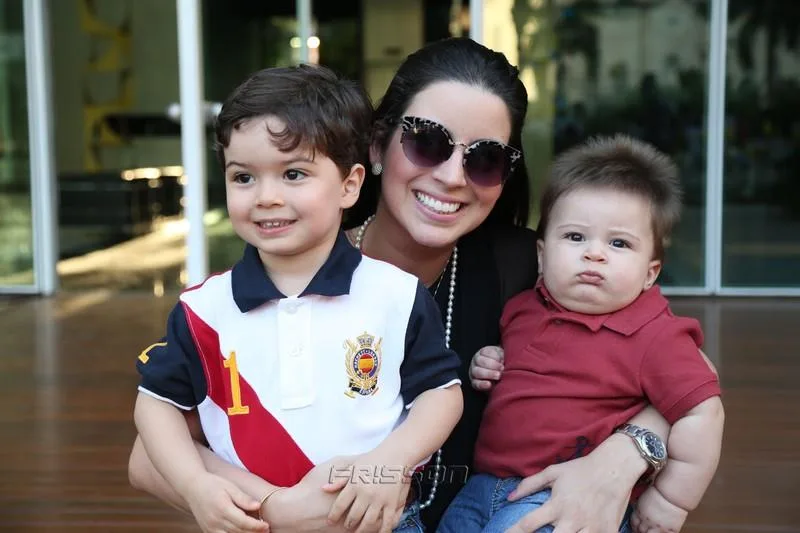 André, Ticiana e Bernardo Parente