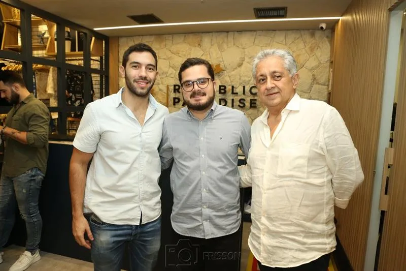 Demetrio Dibe, Tiago Borges e Adriano Pinto