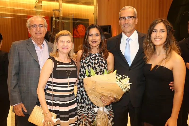 Bosco e Célia Macedo, Solange, João Carlos e Luana Lima