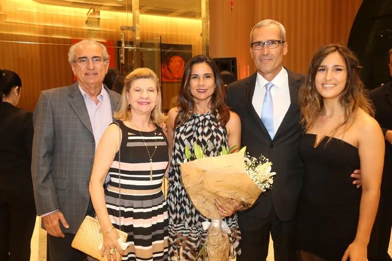 Bosco e Célia Macedo, Solange, João Carlos e Luana Lima