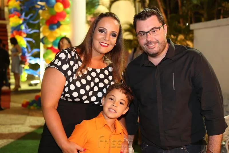 Arthur, Cristina e Bruno Bizan