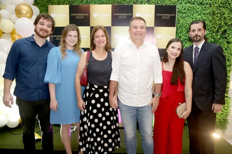 Antônio, Ana Maria, Luciana, Ricardo, Dayanna e Artur Bezerra