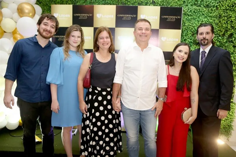 Antônio, Ana Maria, Luciana, Ricardo, Dayanna e Artur Bezerra
