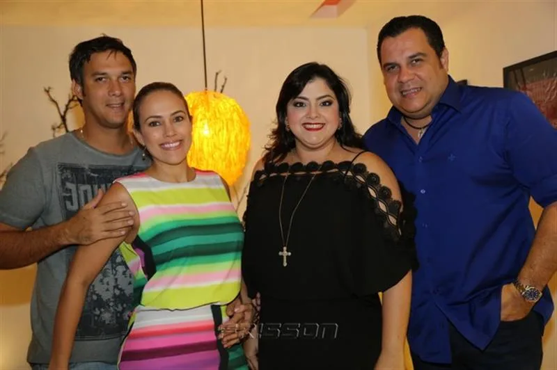 Cláudio, Cinthya, Viviane e Marcelo D'alencar
