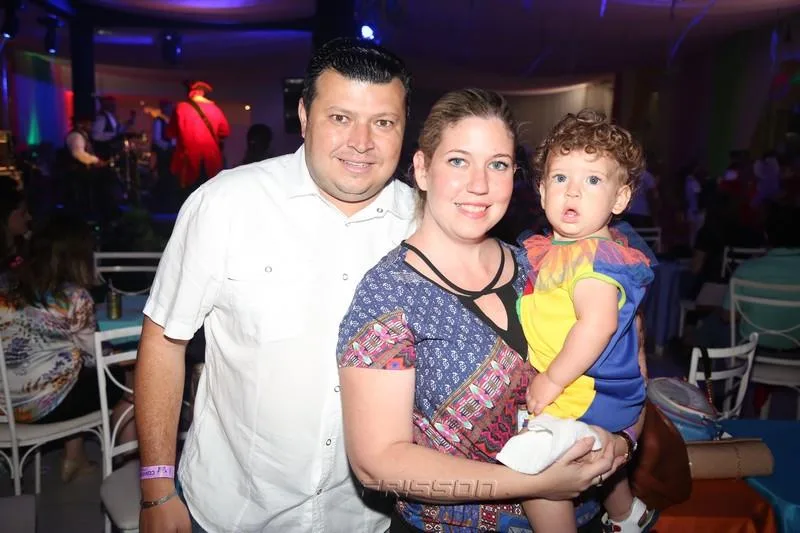 Elano, Cristine e Gabriel Aragão
