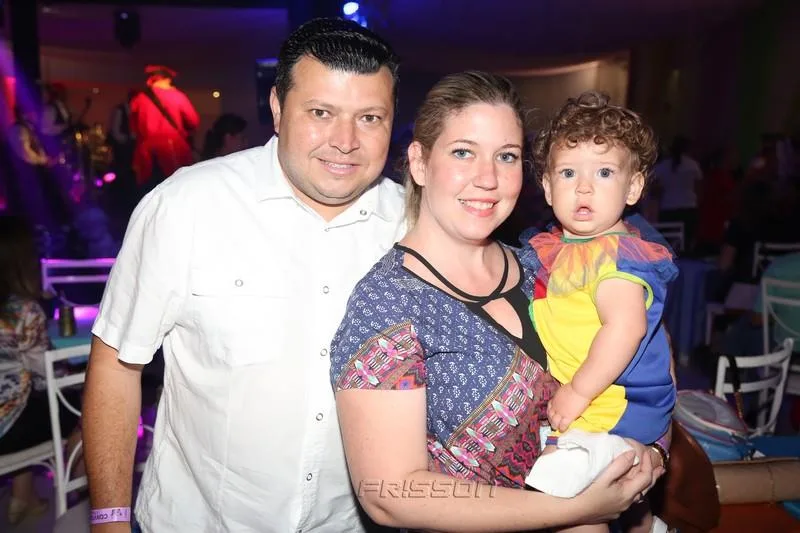 Elano, Cristine e Gabriel Aragão