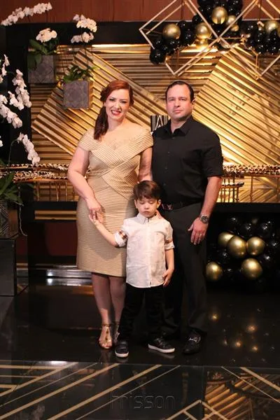 Aline, Victor e Igor Barroso
