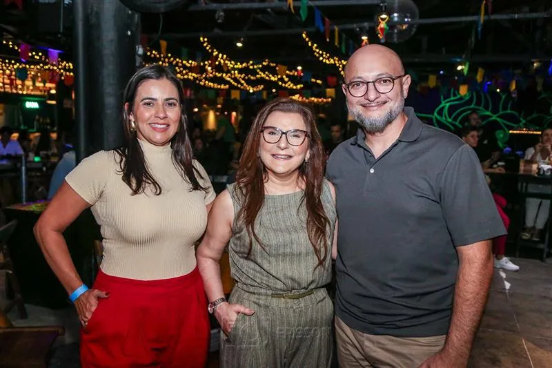 Karla Figueiredo, Madalena Medeiros e Jansen Araújo