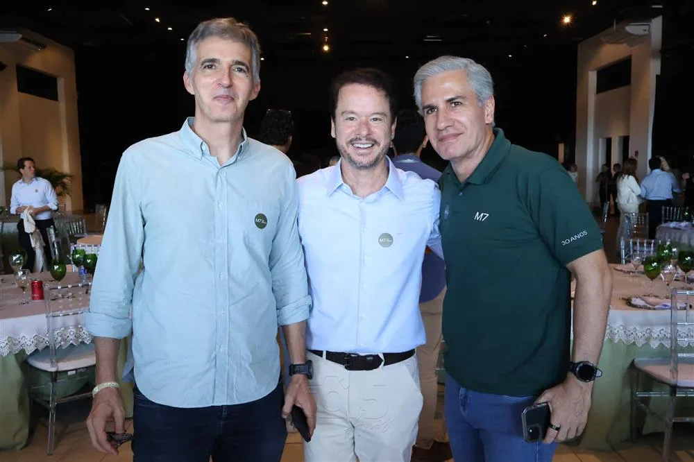 Bernardo Jereissati, Lisandro Fujita e Adolfo Bichucher