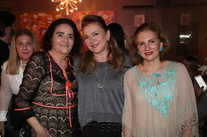 Glaucia Mota, Claudia Rebouças e Renata Jereissati