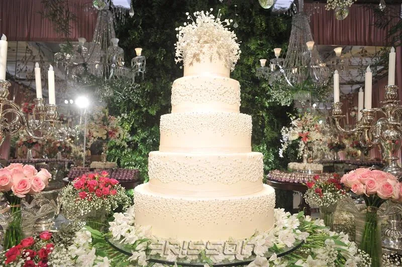 Bolo Casamento de Nancy Dantas e Manoel Filho