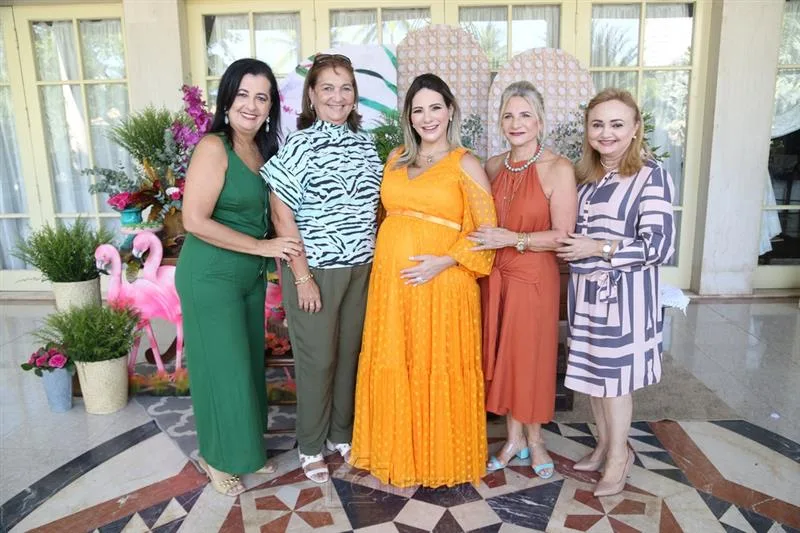 Fatima Serpa, Luzimeire Jordão, Gaida Furtado, Rosangela Dias e Eliane Novais