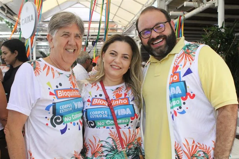 Ângelo, Tatiana Oliva e Victor Costa