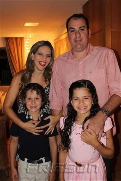 Kika, Matheus, Maria Clara e Fernandinho Accioly