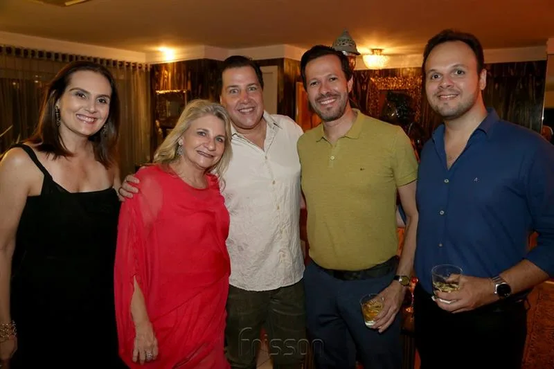 Ana Bossard, Rosângela Dias, Leo Bossard, Rafael Xerez e Carlos Pinheiro