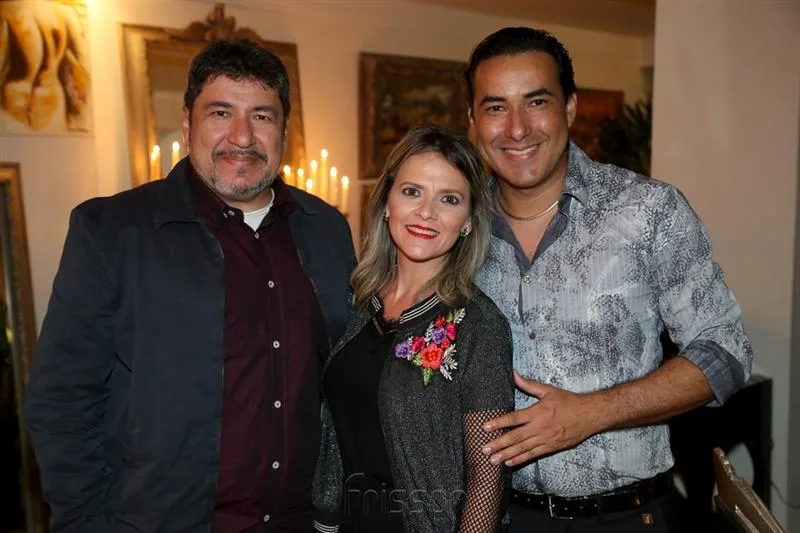 Augusto, Cristiane e Nonato Barreto