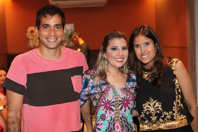 Andre, Gisele Nasser e Cristine Peres
