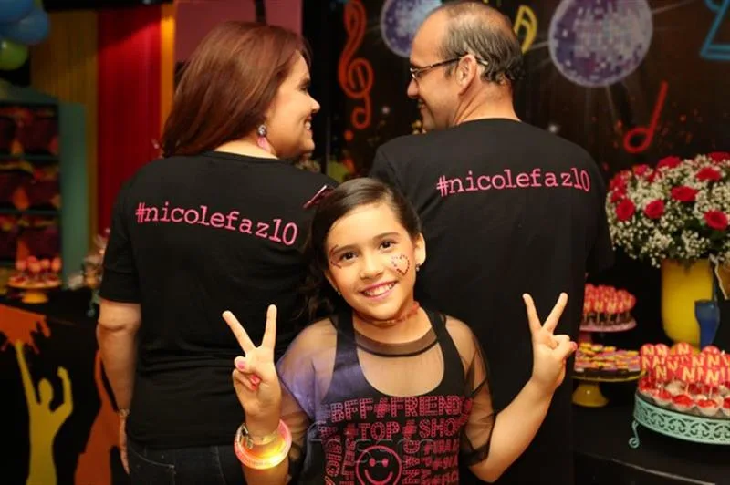 Claudia, Emanuel e Nicole Ponte