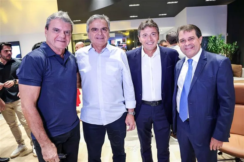 Antônio José, João Carvalho, Luiz Teixeira e Evandro Leitão