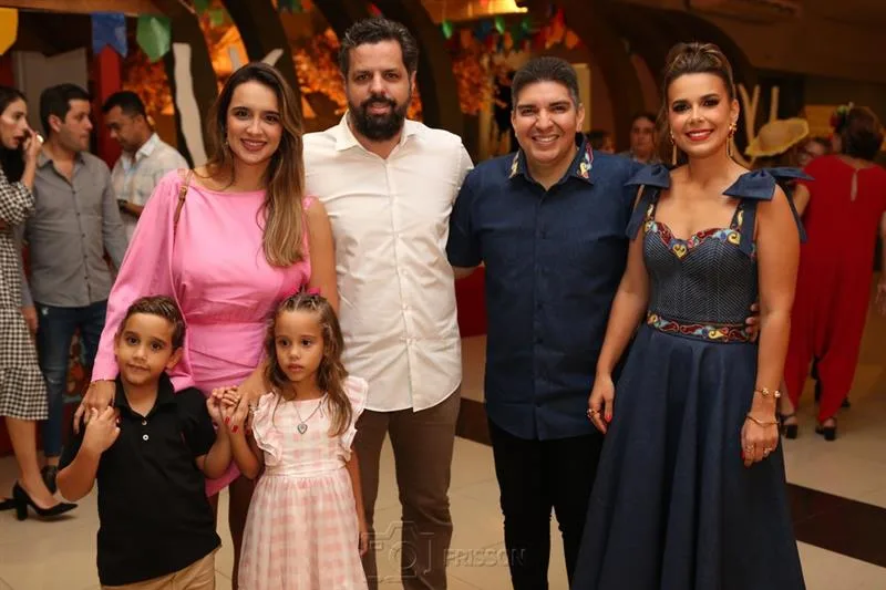 Cássio, Arthur, Liana e Laís Pacheco, Diego e Rhanna Pereira