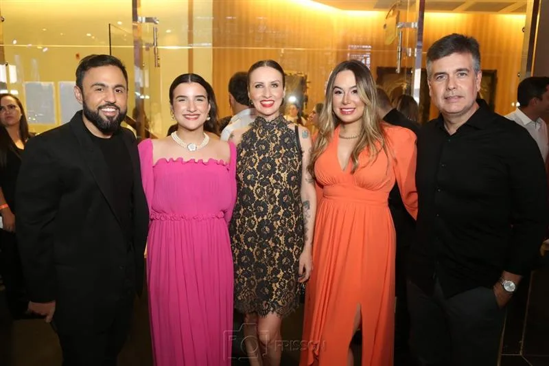 Cícero Medeiros, Amanda Meira, Claudia Salgado, Larissa Meira e Alexandre Pereira