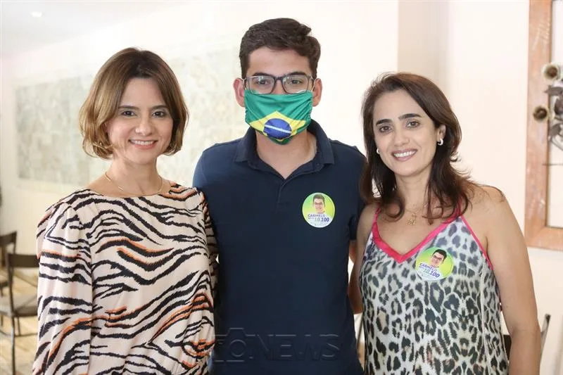 Anna Magalhães, Carmelo Neto e Ana Paula Leitão
