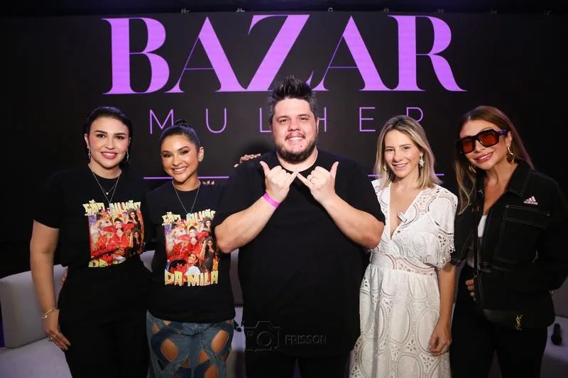 Ana Silvia, Mileide Mihaile, Léo Paiva, Gaída Dias e Edith Gomes