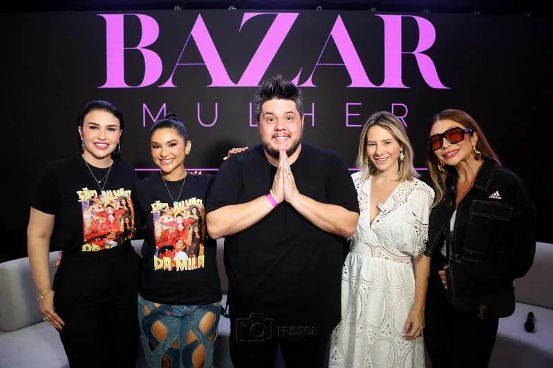 Ana Silvia, Mileide Mihaile, Léo Paiva, Gaída Dias e Edith Gomes