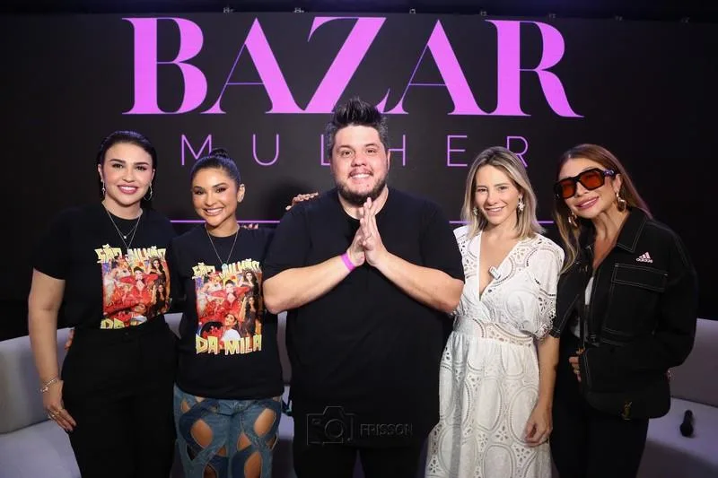 Ana Silvia, Mileide Mihaile, Léo Paiva, Gaída Dias e Edith Gomes