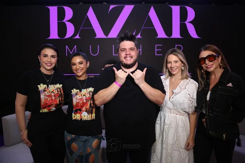 Ana Silvia, Mileide Mihaile, Léo Paiva, Gaída Dias e Edith Gomes