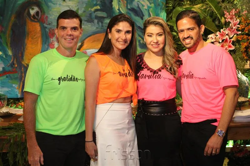 Sídia e Lourenço Bizarria, Roberta Montezuma e Sílvio