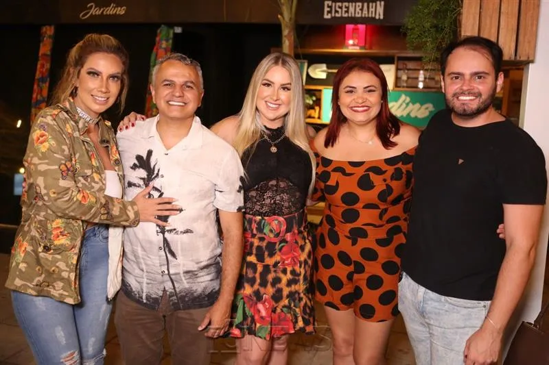 Clara Martod, Mário Alves, Patricia Leitte, Dina Moraes e Manuel Rolim
