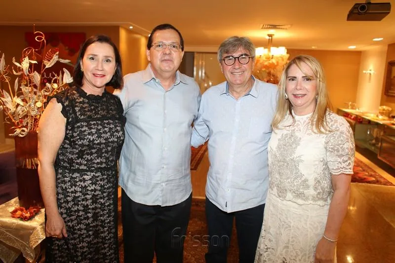 Ana e Fernando Cavalcante, Miguel e Lucy Figueiredo