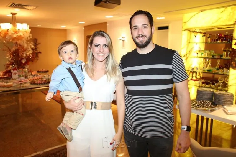 Benício, Jana e Igor Figueiredo
