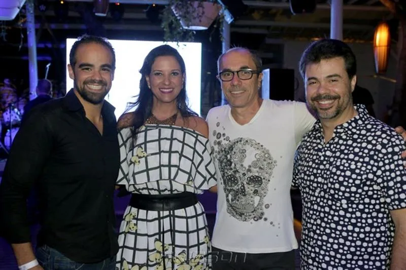 Tavinho Brígido, Lidia Oliveira, Beto Santos e Duda Brígido