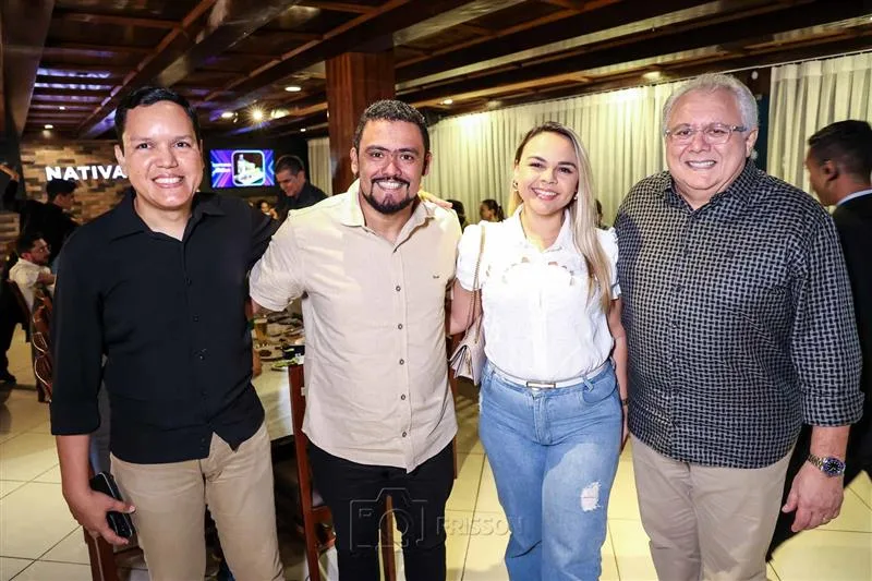 Aníbal Neves, Neto Muniz, Raiane Nogueira e Carlos Silva