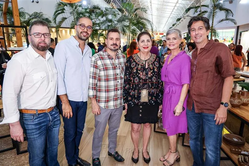 César Martins, Igor Brito, Miguel Filho, Fatima Barbosa, Cristine Costa Lima e Rodrigo Jereissati