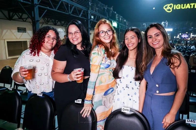 Alice de Sousa, Lara Leticia, Luisa Lobo, Leticia Cavalcante e Rossana Teixeira