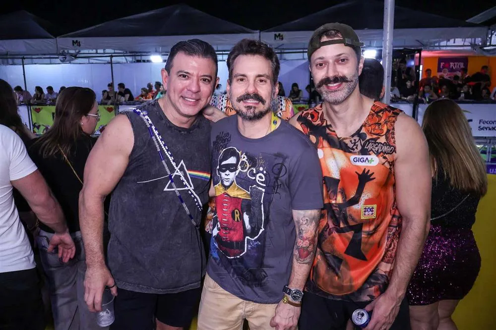 Alan Carvalho, Miguel Filho e Daniel Eleutério