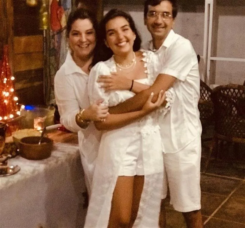 Adriana Mota, Maria Eduarda e Marco Paulo de Siqueira